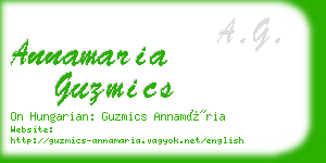 annamaria guzmics business card